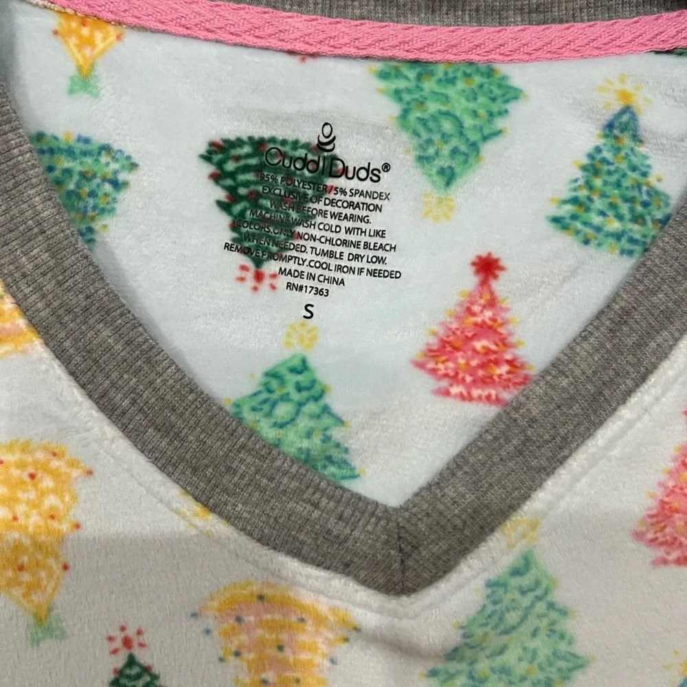 Cuddl Duds Multicolor Christmas Tree Print Pajama Set (NWT!!!) - Picture 5 of 9